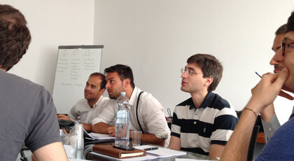 Participants during a pronunciation seminar